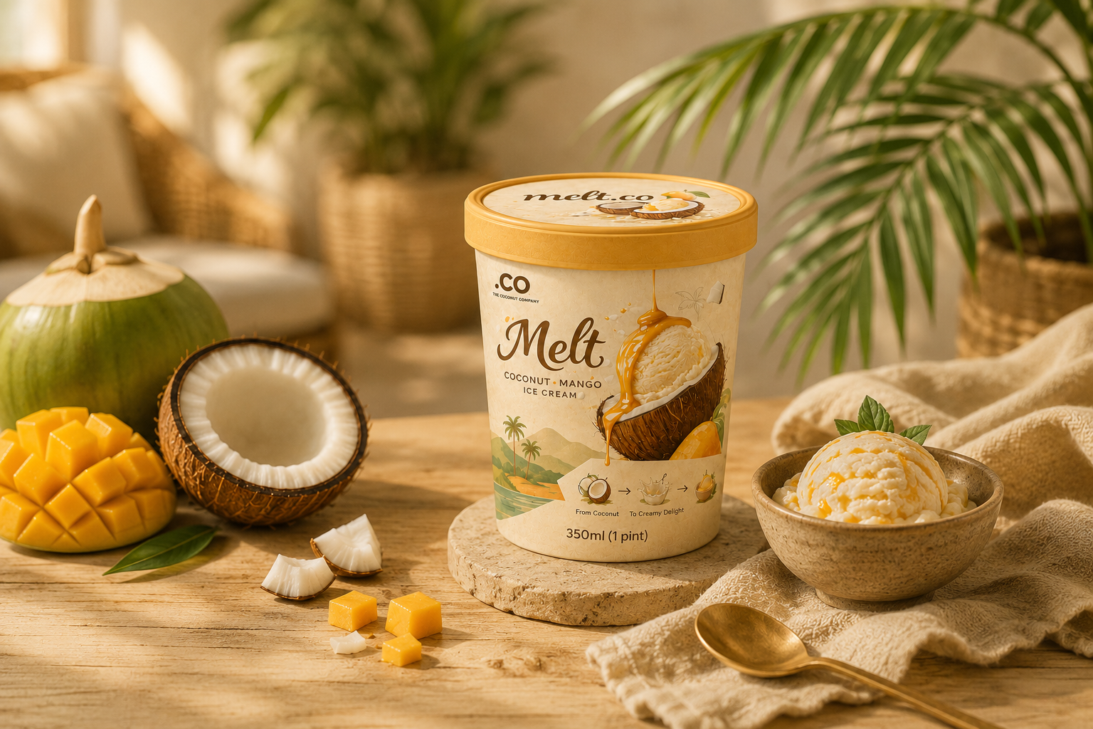 Mango Coconut Scoop